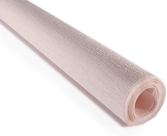 Crepe Paper Roll, Premium Italian 90 g Crepe Paper, Light Pink