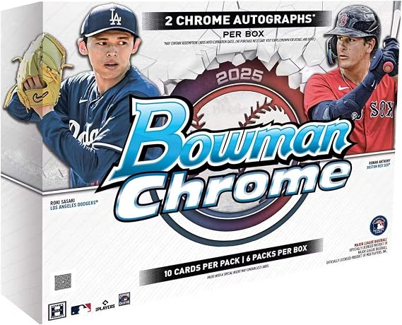 2025 Bowman Chrome Baseball Hobby Box