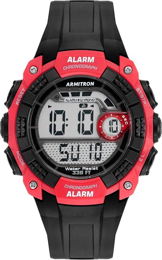 Armitron Sport Men's Digital Chronograph Resin Strap Watch