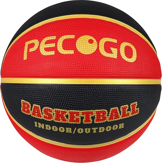 Official Rubber Basketball Outdoor Indoor Mens Basketball Ball Size 3/4/5/6/7 for Kids Youth Teen Boys and Girls Gift Ideas(Without Pump)