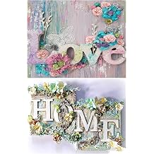 JaAoyoo Diamond Painting, 2 Pack Diamond Painting Pictures Adults, Diamond Painting Home DIY 5D Diamond Painting Set for Home Wall Decoration 40 x 30 cm