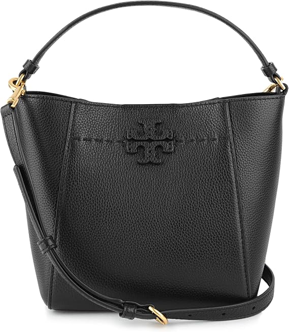 Tory Burch Handbag, 74956 001, Small, Bucket Bag, Black, Black, Black