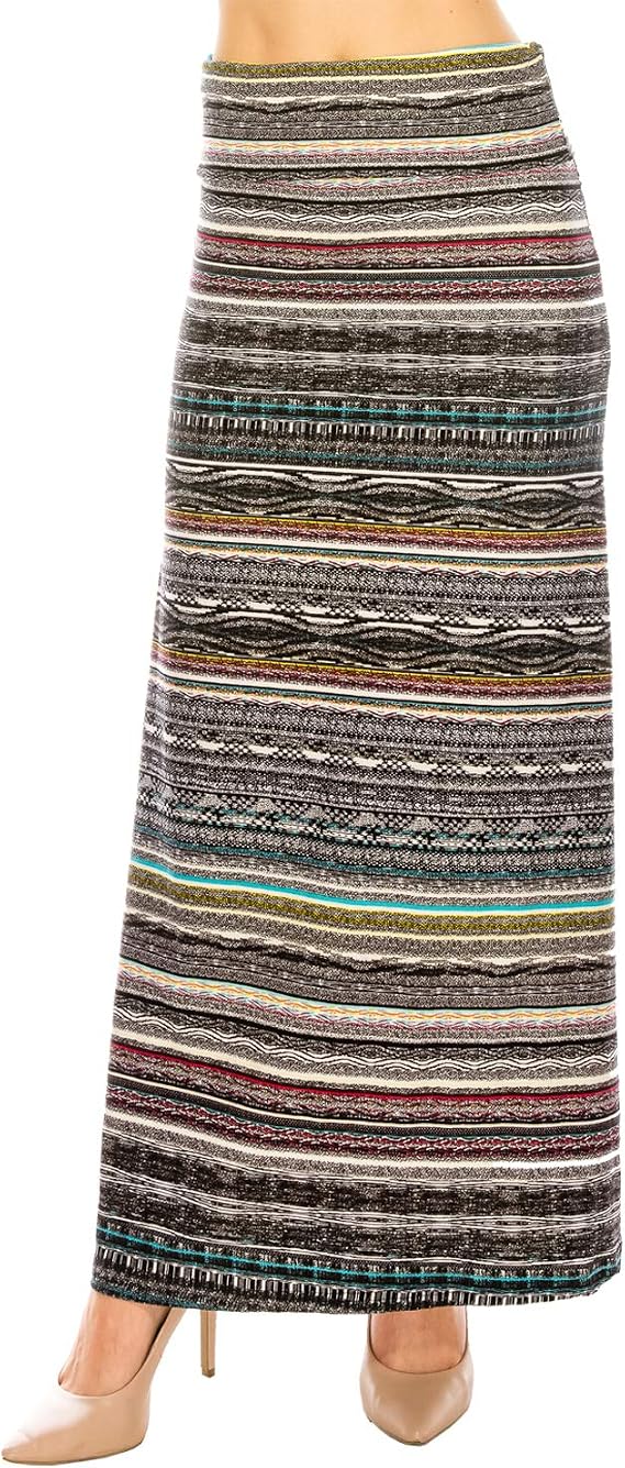 Eevee Women's Fold Over Maxi Skirt (ONE Size)
