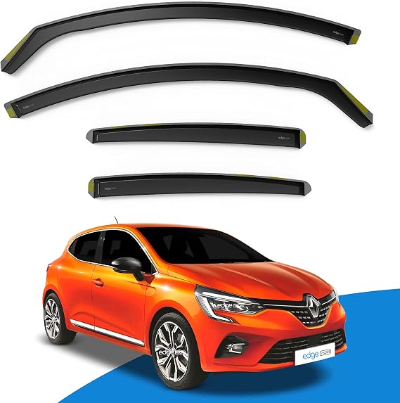 EdgeVisors Wind Deflectors Renault Clio MK5 5Dr Hatchback 2019+ 4pc