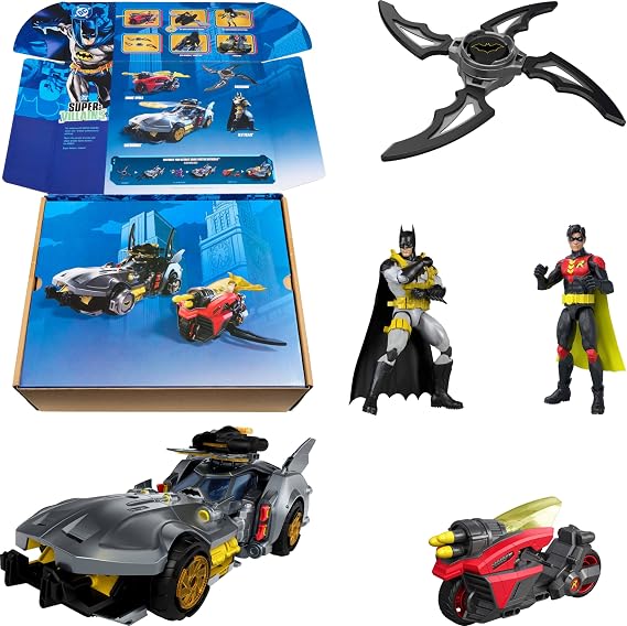 Mattel DCプレミアシリーズ バットリンク マルチパック バットモービル&ロビンサークル