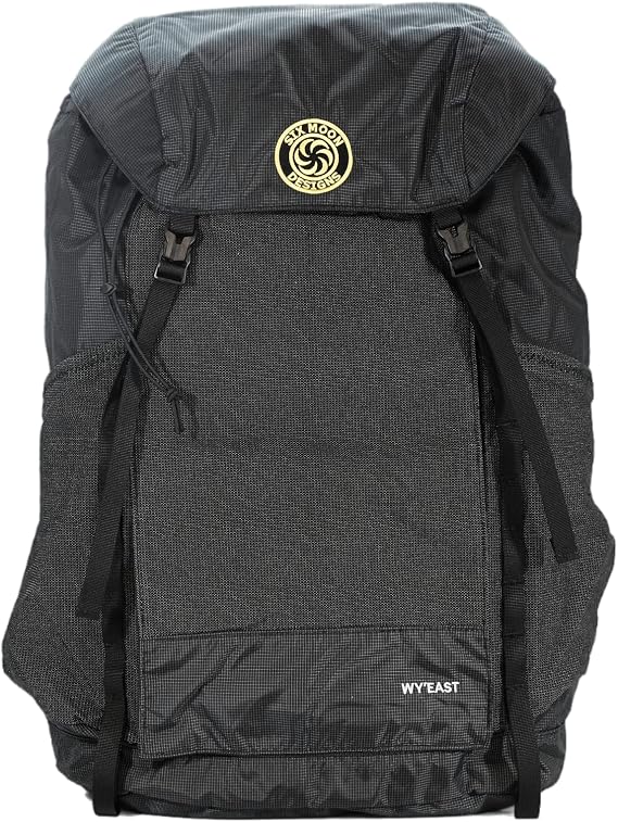 Six Moon Designs WY'EAST DAYPACK With Wing Belt (Black) - Lightweight Hiking Backpack for Day Trips and Everyday Use. Great For Travel. Lightweight Backpack - 25 oz.