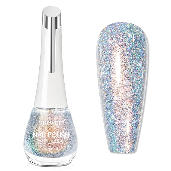 Glitter Nail Polish Quick Dry Finger Nail Polish Non Gel