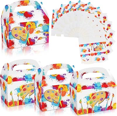 LIYDE Art Party Favors - 12 PCS Environmentally Friendly Paper Party Supplies for Birthday, Baby Shower & Home Decor