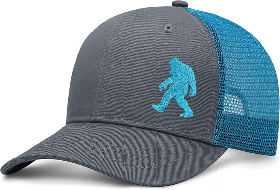 Bigfoot Sasquatch Hats for Men Women, Trucker Hats with Gift Box Packaging, Perfect as a Bigfoot Gifts