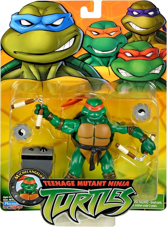 TEENAGE MUTANT NINJA Turtles Michelangelo Action Figure 4 Inches Tall