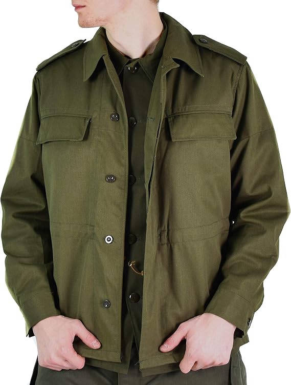 Original Vintage Czech Army Field Jacket M85 Olive Green Military Surplus Issue New (Medium Regular)
