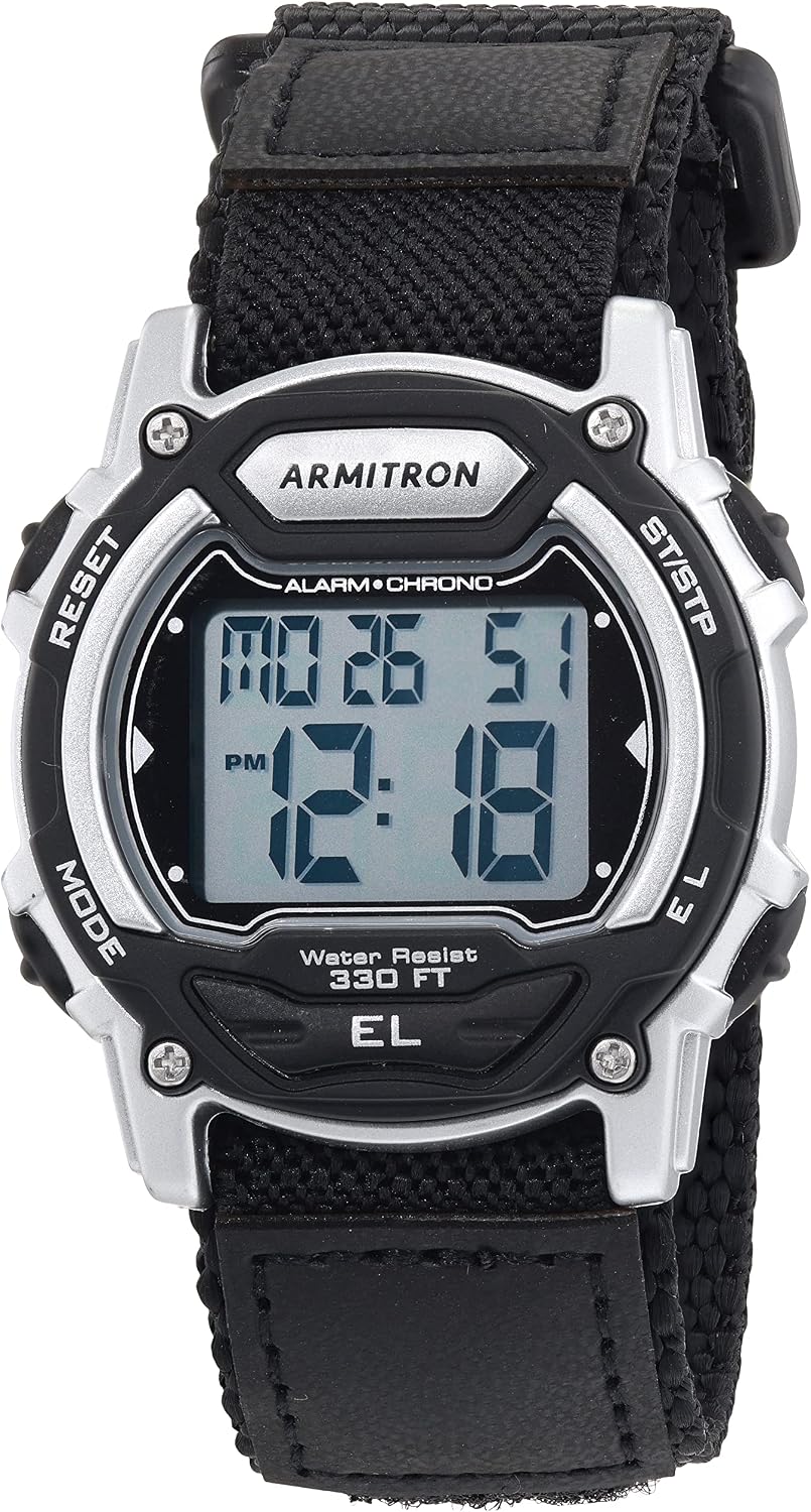 Armitron Sport Unisex Digital Chronograph Nylon Strap Watch 45/7004
