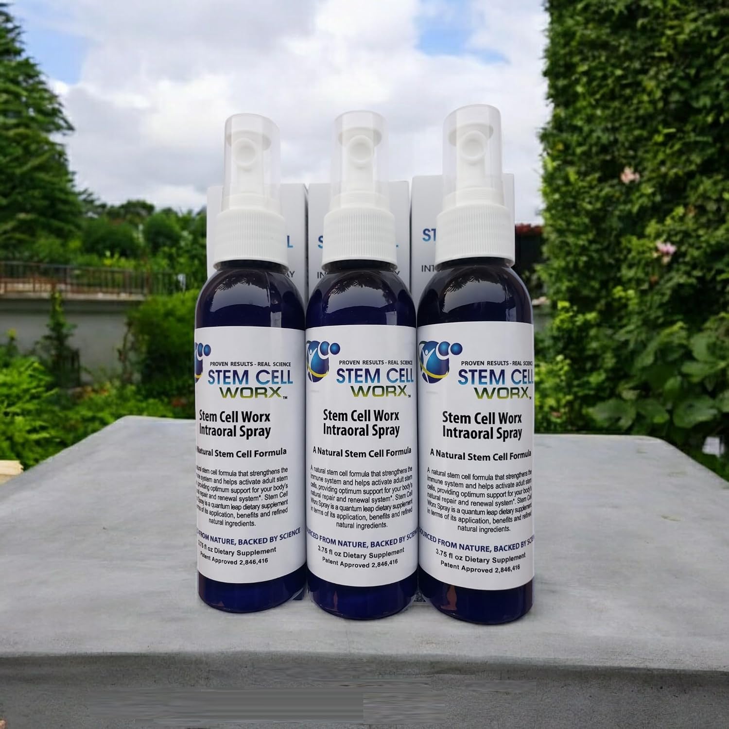 Stem Cell Supplement - 3 PK Deal - Stem Cell Worx Intraoral for 95% Absorption. Scientifically Proven to Activate Your Stem Cells. All Day Energy, Boost Immune System, Reduce Joint Pain