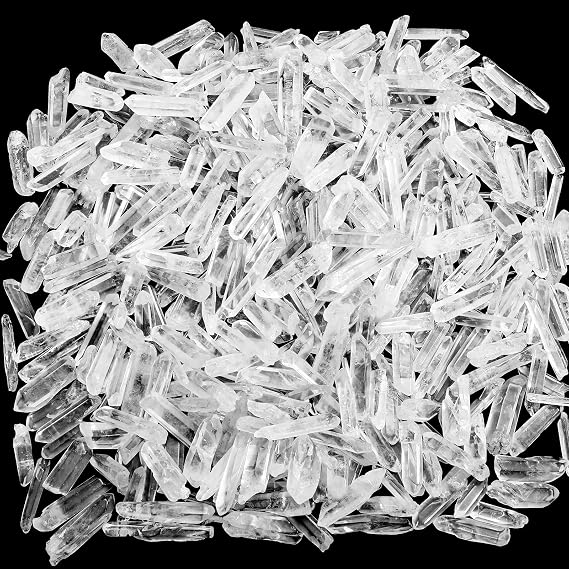 Covzoe 1Lb Clear Quartz Crystals Points, 0.6-1.6 Inch Long