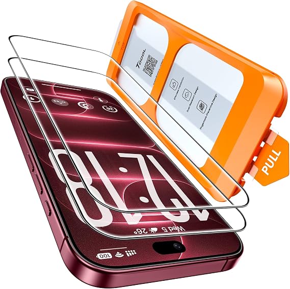 TOCOL for iPhone 18 Pro Screen Protector, Easy Installation