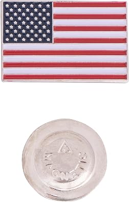 Desert Cactus USA Flag Lapel Pin United State of America Made of Metal for Formal Wear, Bag and Hat Jewelry, and Tie Tack