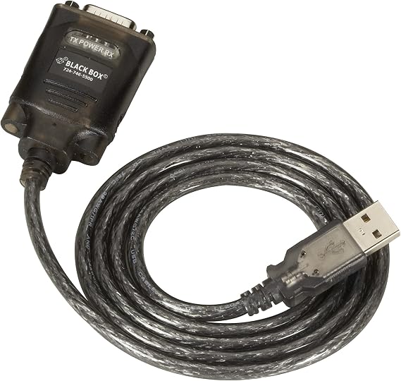 Black Box USB to RS232 Converter, DB9, 1-Port