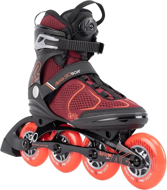K2 ALEXIS 90 BOA Inline Skate 2021 black/burgundy