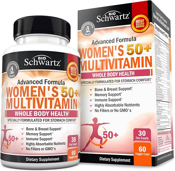 Daily Multivitamin for Women 50 & Over, 60 Capsules