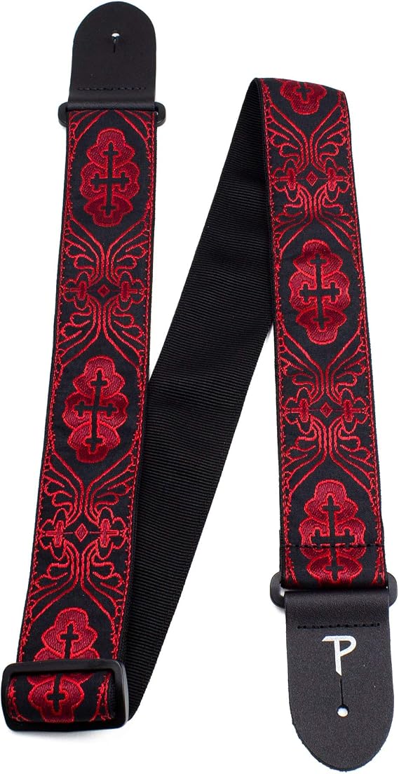 Perris Leathers Ltd. - Guitar Strap - Jacquard - Adjustable - For Acoustic/Bass/Electric Guitars - Made in Canada