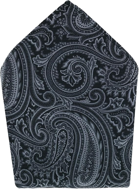 Trafalgar Men's Sobee Paisley Silk Pocket Square