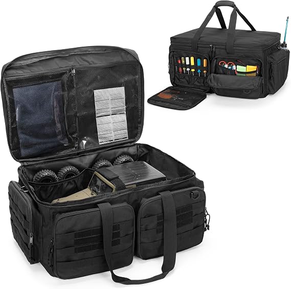 GOBUROS RC Storage Bag for 1/8 and 1/10 Car, RC Carrying Bag(Patent Design)