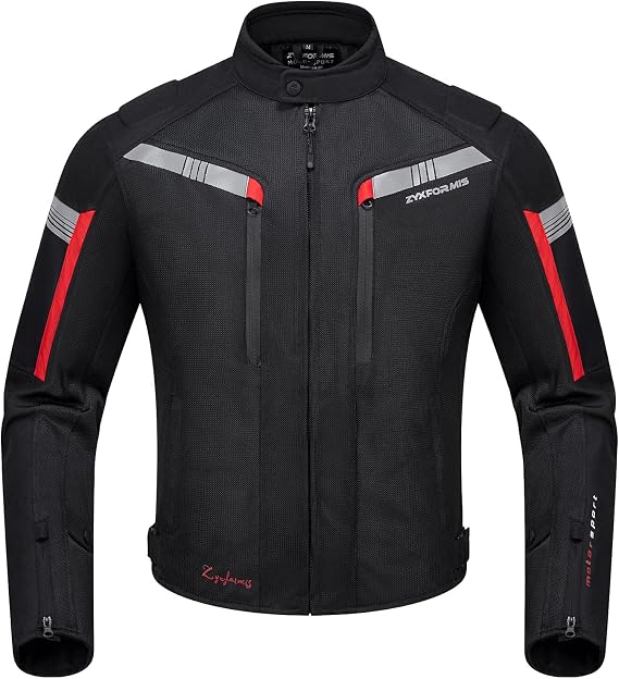 Summer Motorcycle Riding Jacket for Men with CE Armor