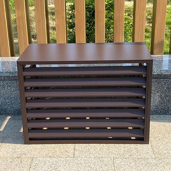 Mini split ac cover,mini split ac cover for outside unit,mini split cover,mini split condenser cover,mini split cover kit,mini split outdoor unit cover,air conditioner cover for outside units(Brown,1.