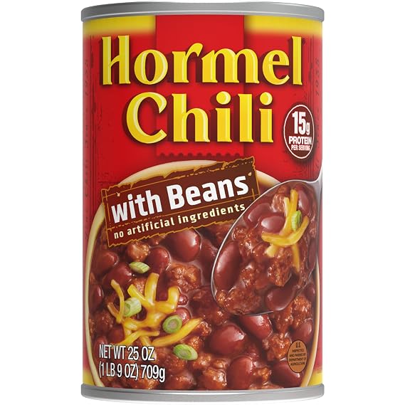 HORMEL Chili | Chili with Beans, 25oz x1