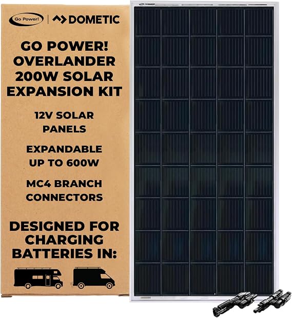 Go Power Overlander-E 200W 12V Solar Expansion Kit