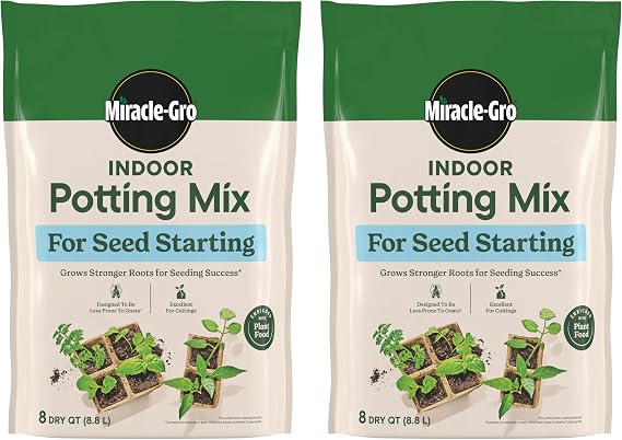 Miracle-Gro Indoor Potting Mix for Seed Starting, 8 qt. (2-Pack)