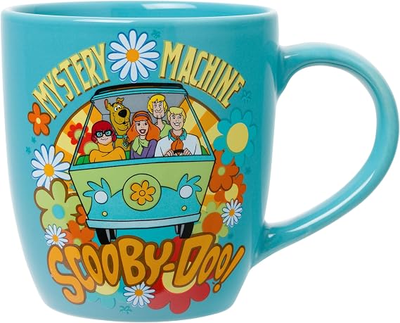 Silver Buffalo Scooby Doo Mystery Machine Gang Squad, Ceramic Mug, 18oz