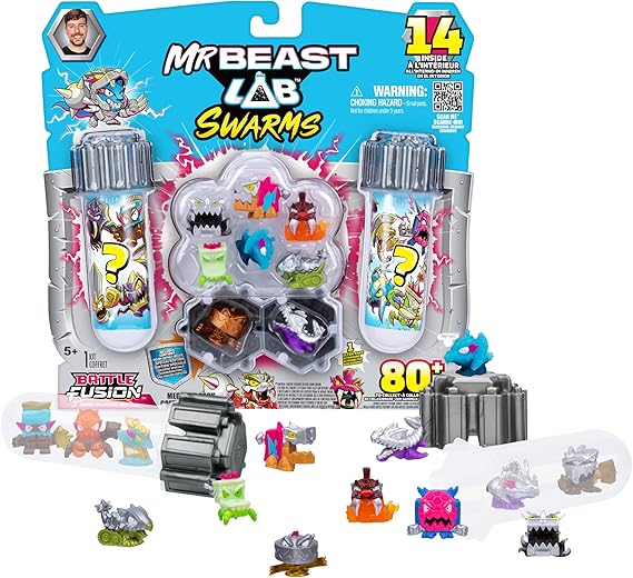 MrBeast Lab Swarms Battle Fusion Series Mega Lab Pack, 14 Beasts