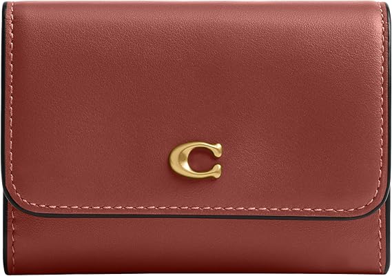 Coach Refined Calf Leather Essential Flap Card Case