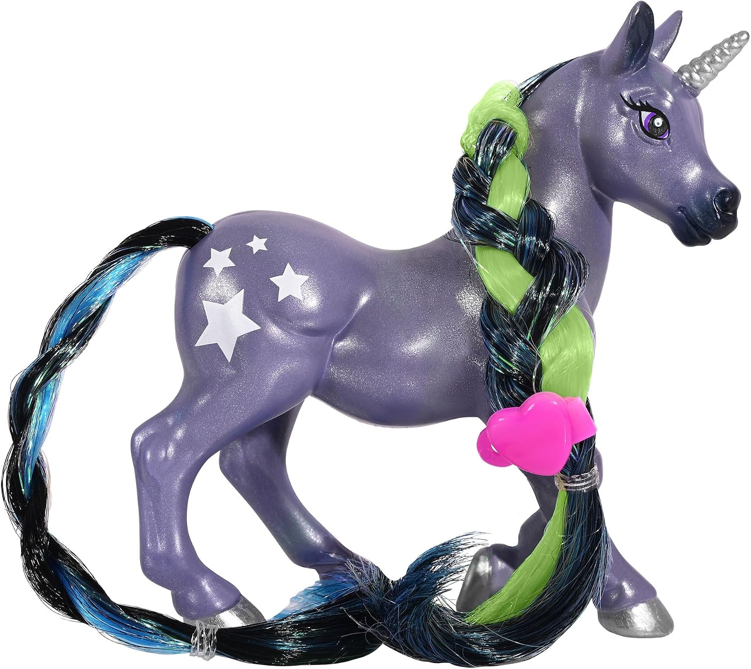 Breyer Horses Mane Beauty Li'l Beauties | Caprina - Unicorn | Brushable Mane and Tail | 4.25 L x 3.25 H | Model #B-MB-10376