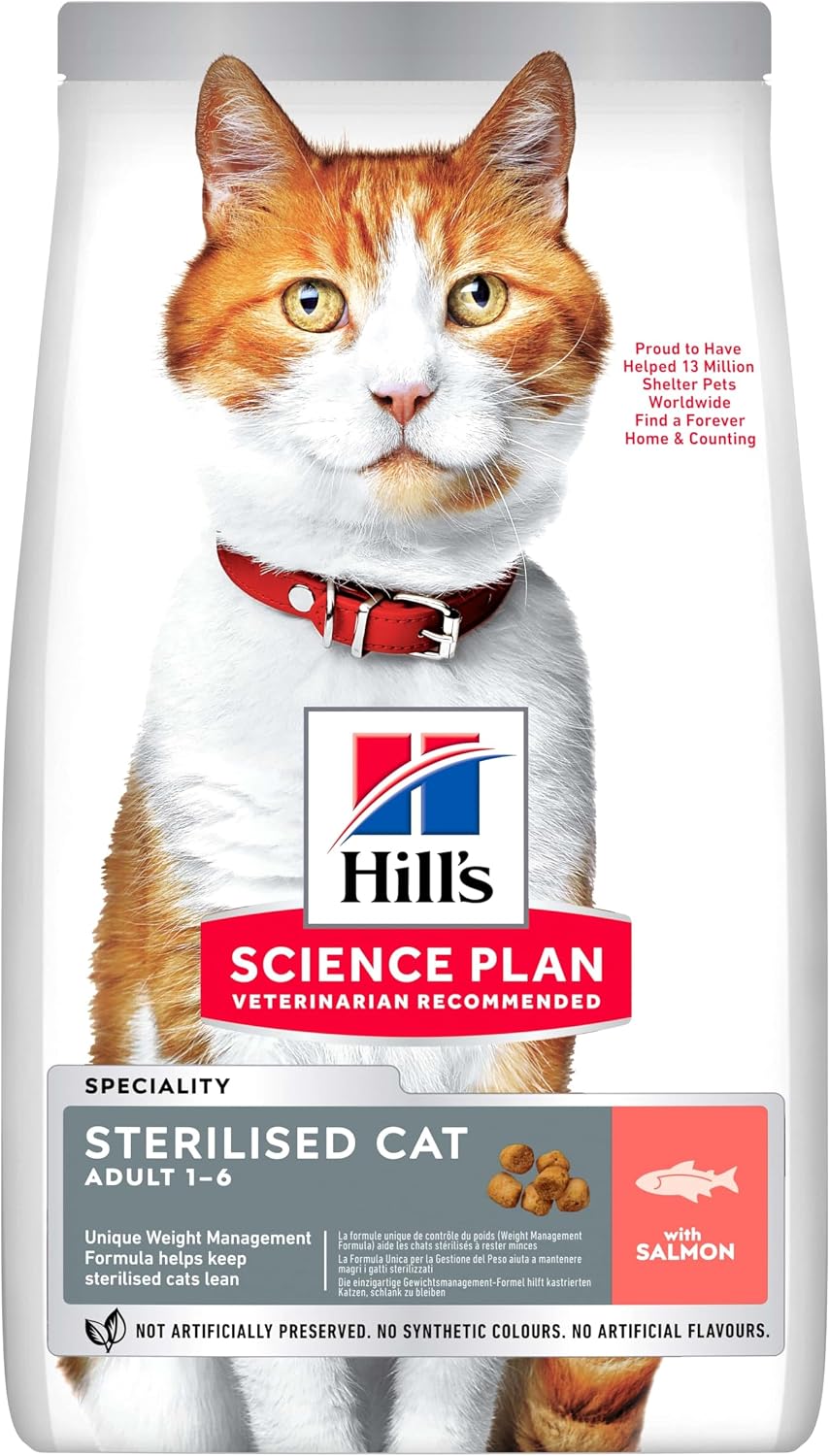 Hills SCIENCE PLAN Sterilized Adult Cat Food with Salmon 3kg
