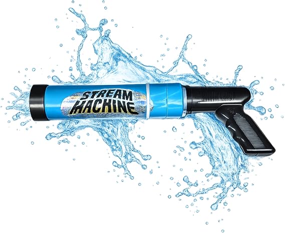 Stream Machine Water Gun Launcher - Single Barrel Water Blaster - Squirt Gun for Outdoor Games - Swimming Pool Toys (Colors Vary)