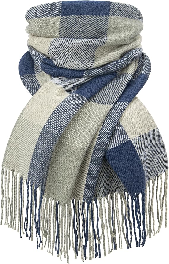 YSense Winter Scarf for Women Long Plaid Scarves Ladies Gifts