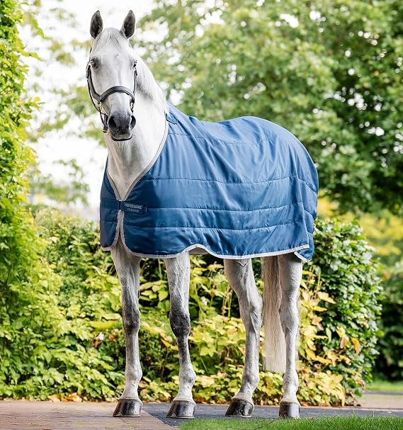 Horseware Ionic Therapy Liner - Imperial Blue/Silver & Navy, 78 inches