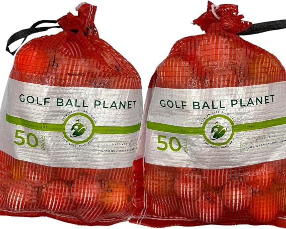 100 Shag/Practice/Hit Away/Range Used Golf Ball Mix in Mesh Bag - Golf Ball Planet