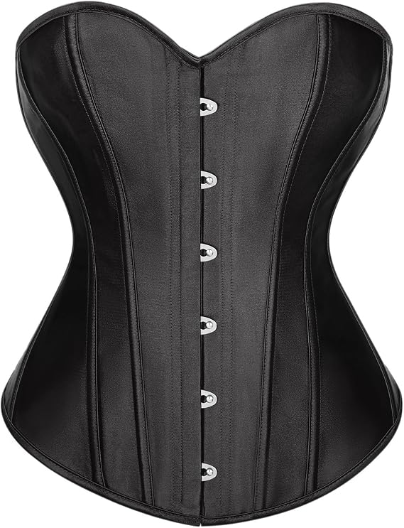 WERFORU Women Corset Top Sexy Boned Overbust Bustier Waist Training Corset