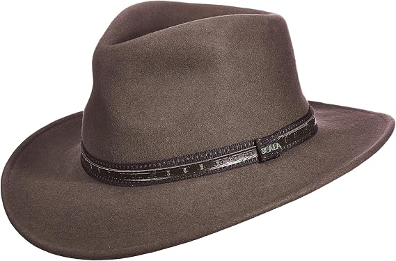 Dorfman Pacific Scala Men's Crushable Wool Outback Hat