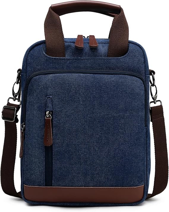 mygreen Small Canvas Crossbody Shoulder Bag Messenger Bag Work Bag | Work Bag