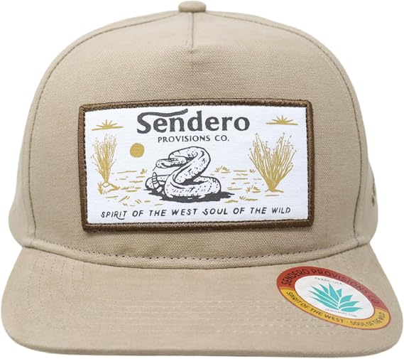 Sendero Provisions Co. Diamondback Adjustable Snapback Hat - Tan/Brown