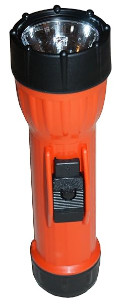 Brightstar WorkSafe 2217 LED Intrinsically Safe Flashlight | Waterproof, Explosion Proof Handheld Light for Work, Camping, Emergencies, Running & More | Orange