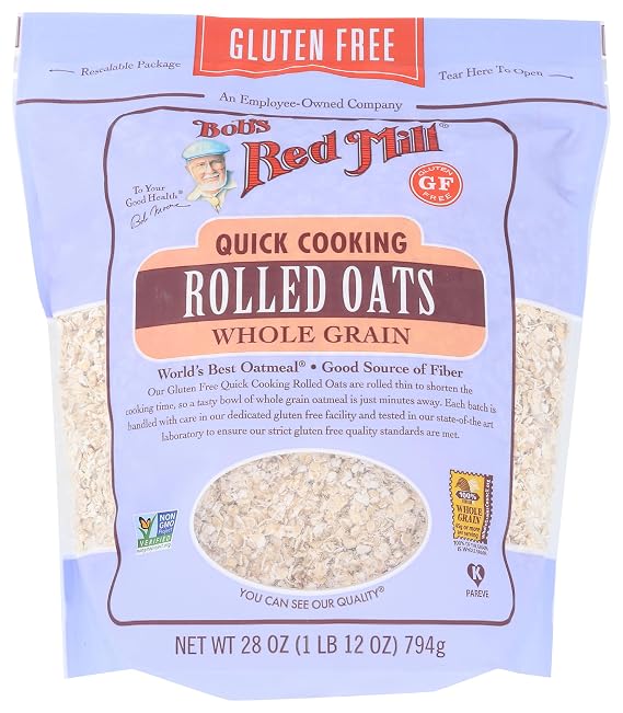 Bob's Red Mill Gluten Free Quick Cooking Rolled Oats , 28oz