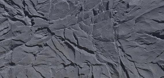 3D Stone Texture Surface Cladding,FRP 3D Rock Panels (Black, Sample)