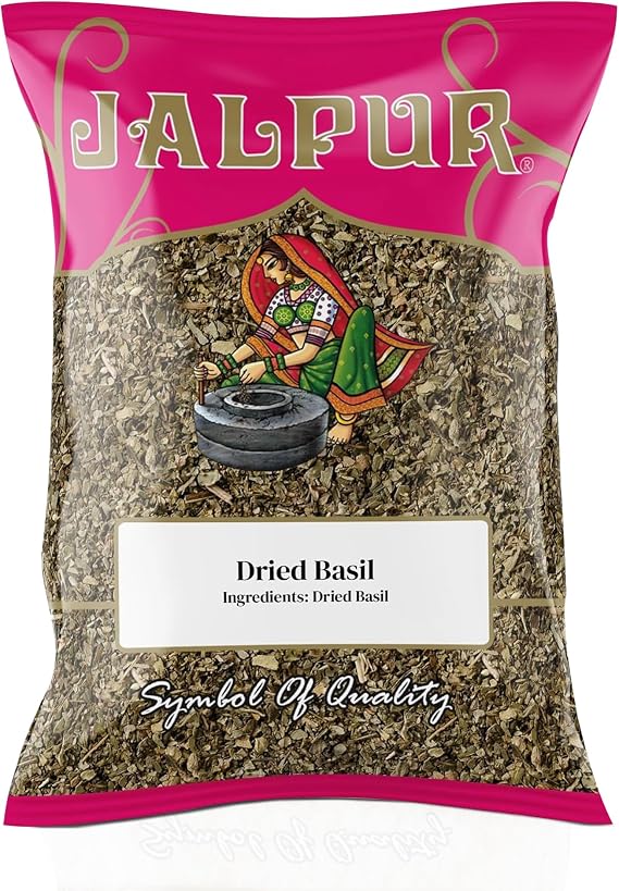 Jalpur Miller's Dry Basil – 100g | Premium Dried Basil Herb for Cooking | Authentic Italian Herb for Pasta, Pizza, Sauces & Seasoning | Aromatic, Flavorful & Vegetarian-Friendly |