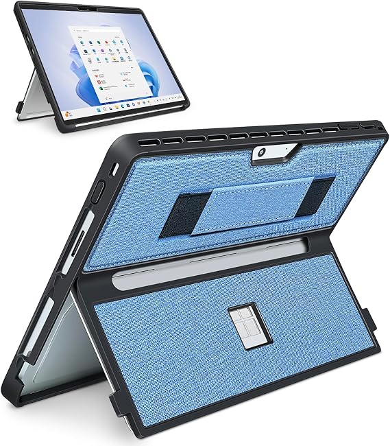Case for Surface Pro 11/10/9/8 13 inch All-in-One Protection Blue