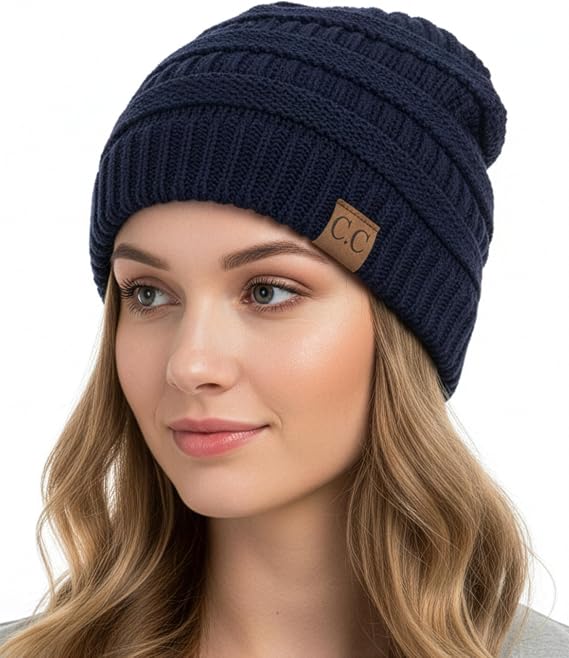 Funky Junque Adult Winter Beanie Slouchy Knit Skull Cap